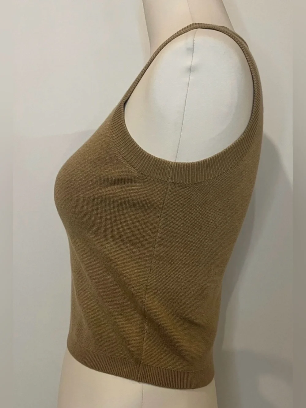 J.Crew Sweater shell in TENCEL™ lyocell blend in camel